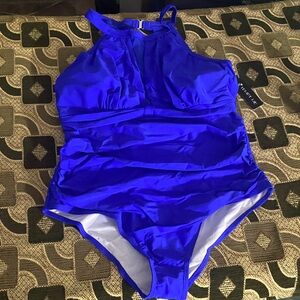 Tempt Me One-Piece Swimsuit – Royal Blue – Size 16W – New With Tag